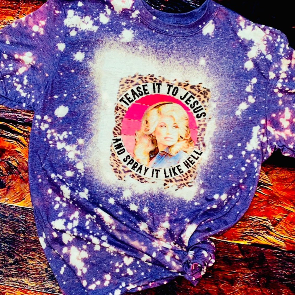 Dolly parton Bleached tee!!💜🙌🏼